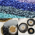 thumbnail image 2 of Relleno de resina de piedras de vidrio rotas de 20 g para bricolaje, relleno de epoxi UV de cristal mediano o pequeño, decoración de mesa, molde decorativo para posavasos, 2 of 5