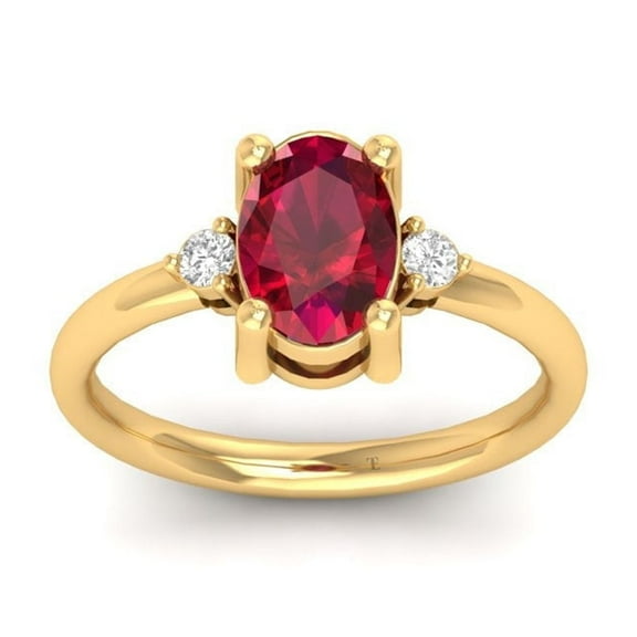 35 Carat Oval Garnet Ring in 18KT Gold Over Sterling Silver, Elegant Birthstone Jewelry
