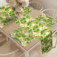 thumbnail image 2 of Ambesonne Banana Table Runner & Placemats, Tropical Fruit and Leaves, Placemat 4 pcs + Runner 14"x90", Yellow Lime Green, 2 of 2