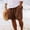 Brown, variant on Leesechin Big and Tall Shorts Mens Shorts Solid Pocket Elastic Waist Straight Half Shorts Pants Sport Pants