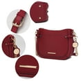 thumbnail image 3 of MKF Collection Raelynn Vegan Leather Crossbody Bag Womens 11 in Adjustable Strap, 3 of 4