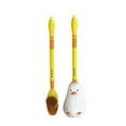 thumbnail image 2 of Wall-Mounted Toilet Brush With Base Yellow-Orange, 2 of 6