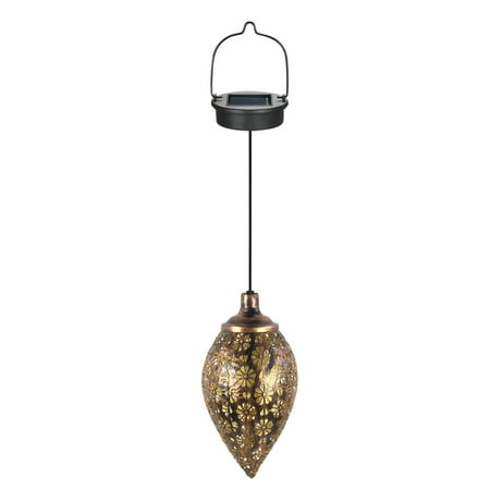 

MIXFEER D C1.2V 0.065W Solar Powered Outdoor LEDs Light H anging Outdoor Lantern Olive Design Flowers Hollow-out Reflection IP65 Water Resistance Built-in 600mAh Rechargeable Cell for Patio Courtya