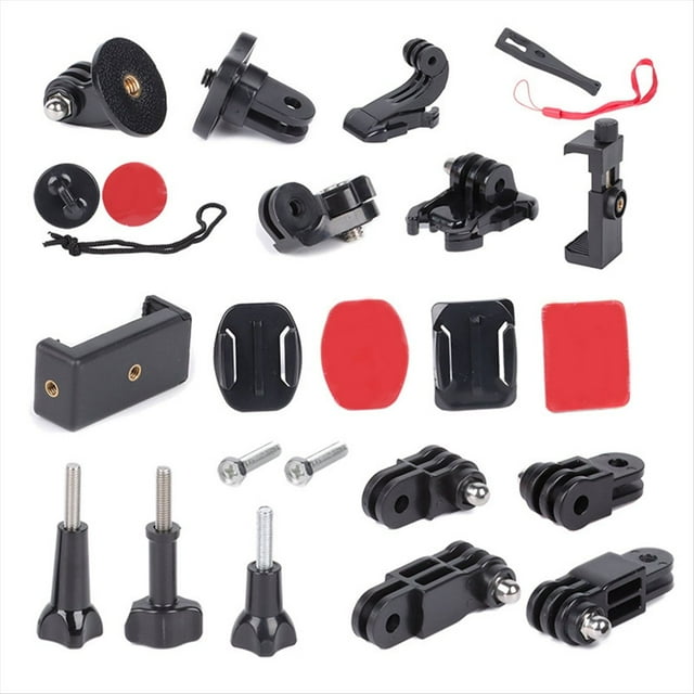 Kit de Accesorios para Cámara de Acción Adaptador de Accesorios Soporte de Fijación Varilla de Extensión para para Action3
