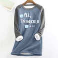 thumbnail image 2 of Women’s Fleece Lined Winter Hoodie Oversized Long Sleeve Fuzzy Soft Mid Length Pullover Casual Loose Fit Warm Loungewear Sweatshirt for Cold Weather,Blue,L, 2 of 4