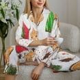 thumbnail image 6 of Uemuo Christmas Gingerbread Cookies Pattern Womens Pajama Sets,PJ Set for Women,Pajamas for Women Logo,Long Sleeve Pajama Set for Women,Soft Long Sleeve Top With Pants-Large, 6 of 9