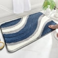 thumbnail image 4 of Home Bathroom Anti Slip Carpet Inspiration - Blue Polyester Carpet Color:A Material:Cloth, 4 of 9