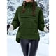 thumbnail image 5 of Chaqueta Acolchada Oversize para Mujer, Estilo Dolman, con Capucha, Larga, Cálida y Estilo Top Verde S, 5 of 7