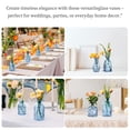 thumbnail image 2 of Jarrones de cristal vintage de cristal azul ODBCYWM, 16 unidades, 2 of 7