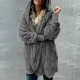thumbnail image 2 of UJNDER Women's Two Way Wear Longline Jacket Warm Open Cardigan with Pockets for Fall Winter GY2 S, 2 of 5