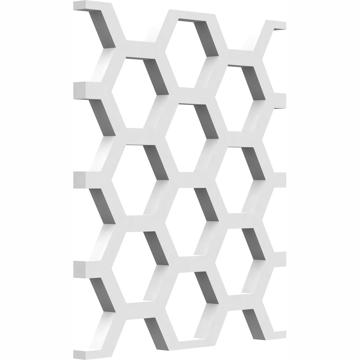 Ekena Millwork 4 7/8"W x 7 3/8"H x 3/8"T Extra Small Westmore Decorative Fretwork Wall Panels in Architectural Grade PVC