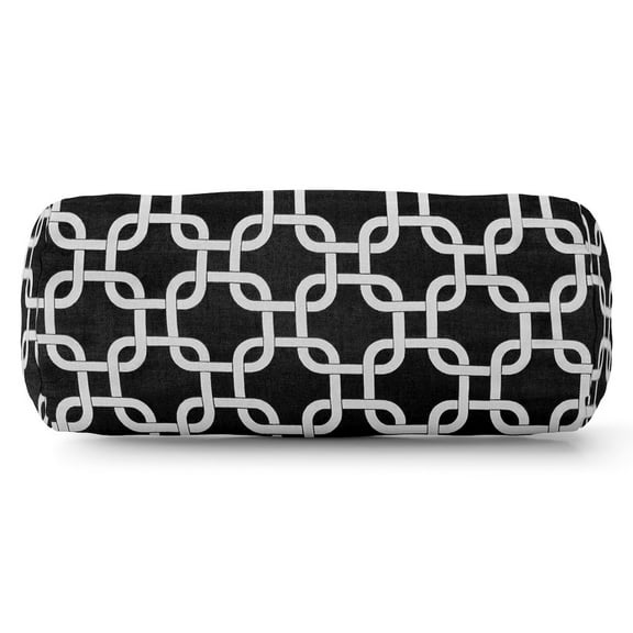 Majestic Home Goods Bolster Pillow Links Black