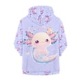 thumbnail image 2 of chaqlin Axolotl Hoodies for Girls 6-7 Trendy Y2K Full Zip Sweatshirts Long Sleeve Hooded Jacket Kids Sweater Top with Pocket Fall Winter Clothes, 2 of 7