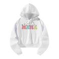 thumbnail image 1 of Sudadera con capucha corta para mujer Sudadera de manga larga Otoño Invierno Sudadera con capucha con cordón recortada M, 1 of 8