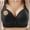 Black, variant on Hipattires Front Closure Bras for Women Push up Plus Size Bralette Soft Lift Womens Bras Wireless ,SIZE XXXXL
