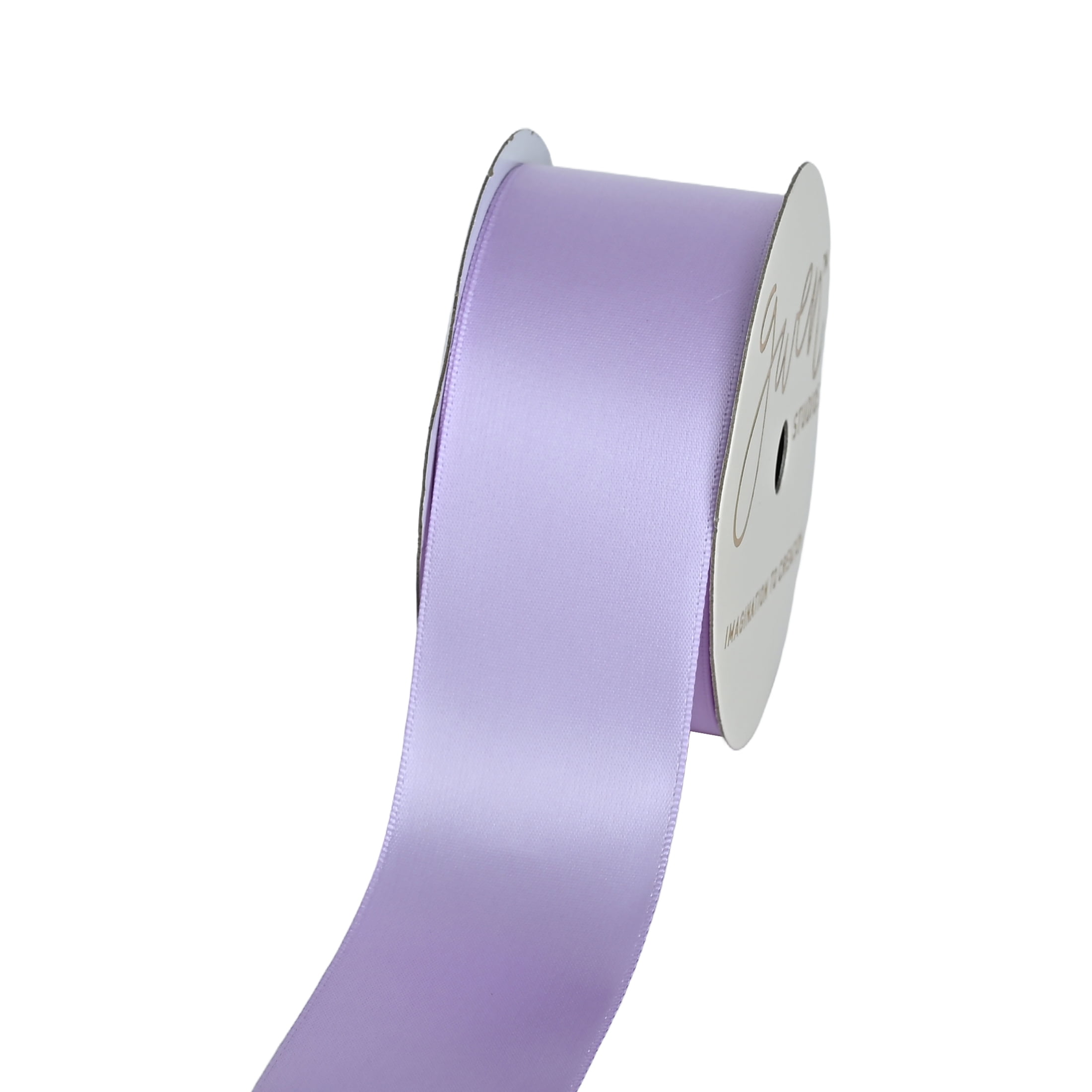 White Single Faced Satin Ribbon, 7/8
