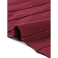 thumbnail image 5 of DARING DIVA Sweater Dress Ribbed Knit Midi Pleated Outfit S Wine Red, 5 of 6