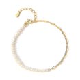 thumbnail image 1 of Pulsera de perlas pequeñas de oro - Perlas cultivadas chapadas en oro - Pulseras para mujer, 1 of 4