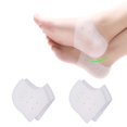 thumbnail image 1 of XUANYI-Silicone Heel Protector, Heel Cushion, Heel Pads,Gel Heel Cups(4 Pieces), For Plantar Fasciitis,Blister, Cracked Foot, Bone Spur Relief,Heel Pain, Achilles Tendinitis For Men & Women(White), 1 of 7