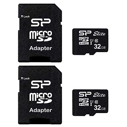Silicon Power 32GB 5-Pack MicroSDHC UHS-1 Memory Card with Adapter 