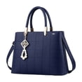 thumbnail image 1 of Bolso De Mujer Versátil Y Exquisito Pu Impermeable Color Azul Marino, 1 of 2