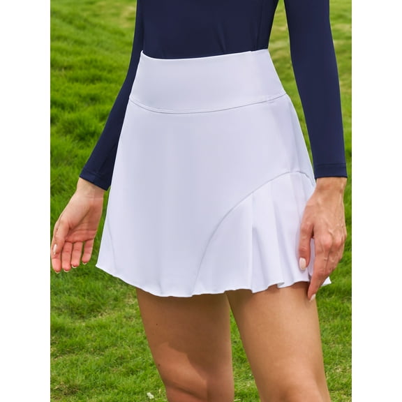 Sociala Solid Tennis Skirts for Womens High Waisted Pleated Sprty Skirts
