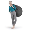 thumbnail image 3 of Gouchee Home Easy Grey Bean Bag Chair – Soft Polyester Microfiber Fabric with Polystyrene Bead Filling, Suitable for Adults and Teens, Lightweight & Portable Seating for Dorm or Living Room, 3 of 8