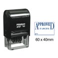 thumbnail image 1 of Printtoo Self Inking Approved Dater Stamp With By Text Line Office Stationery Date Rubber Stamp-Blue, 1 of 1