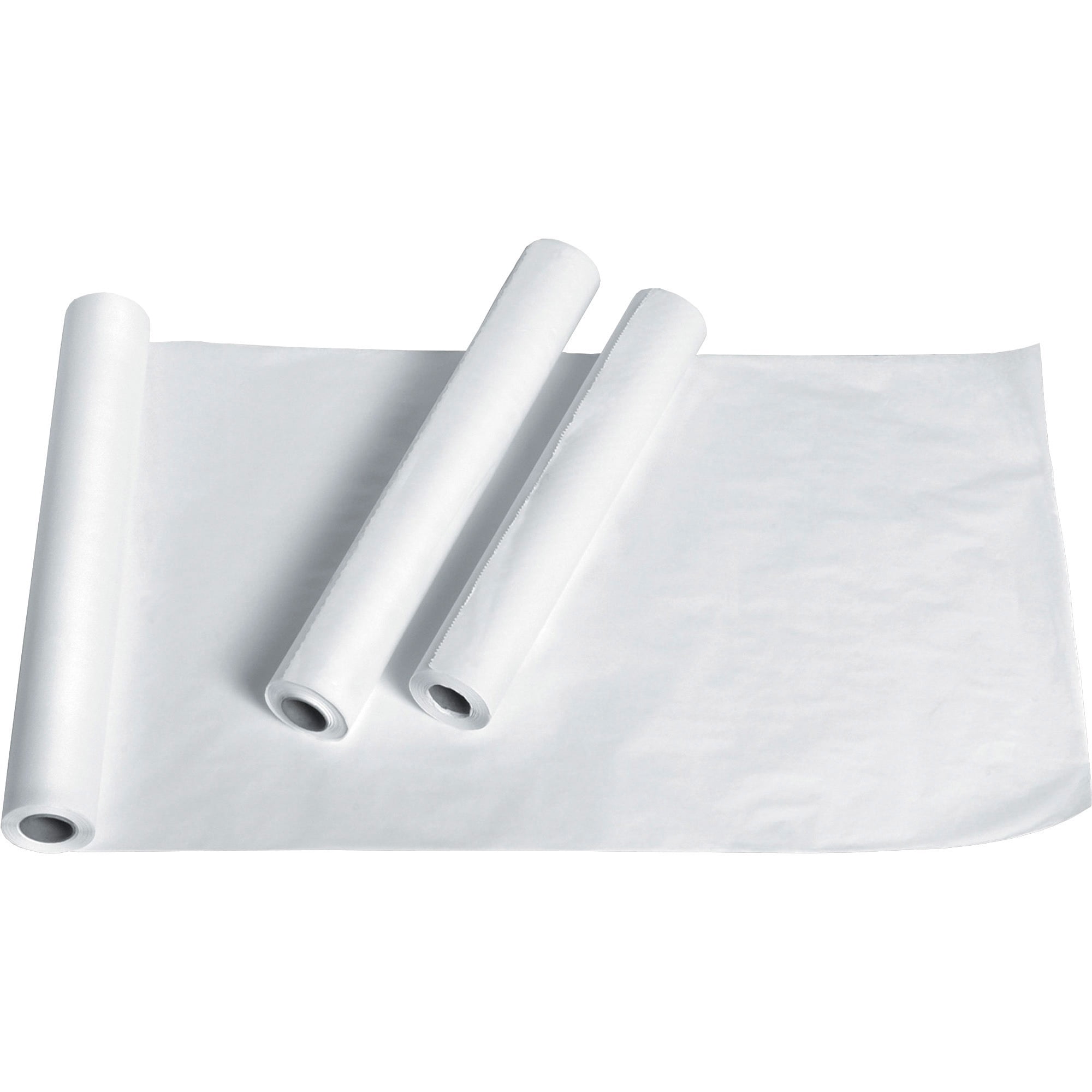 Medline Exam Table Crepe Paper - 125 Ft Length X 21" Width - Poly - White - 12 / Box
