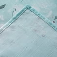 thumbnail image 5 of Dainty Home Teal Cascading Floral Fabric Shower Curtain with 12 Metal Rollerball Hooks – 3D Textured Design, Water-Repellent, Machine-Washable Bathroom Curtain, 70" x 72", 5 of 6
