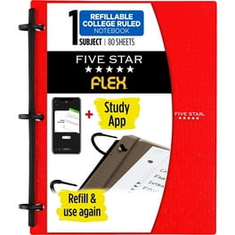 Five Star Mead Flex 5-Subject Refillable Notebook with