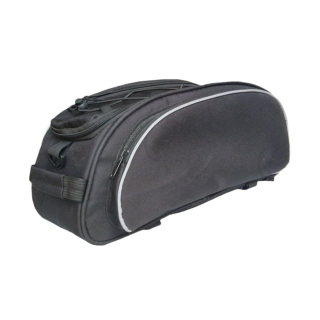 koolsoo Bike Rack Bag Carrier Storage Luggage with Detachable Shoulder Strap Pannier Black