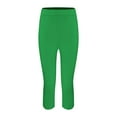 thumbnail image 2 of Yoga Pants, Comdrip High Waisted Leggings for Women - Full Length Capri Soft Yoga Pants for Workout Athletic Womens Capris Green 2XL, 2 of 8