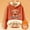 E-296Orange, variant on FAOWME Women's Hoodies Long Sleeve Cartoon Print Plush Thick Warm Comfortable Loose Sweatshirt For Daily Wear Black L