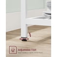 thumbnail image 7 of VASAGLE Kitchen Island with 3 Shelves, 39.4 Inches Kitchen Shelf with Large Worktop, Oak Color and White, 7 of 7