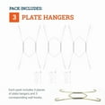 thumbnail image 2 of 3X 7-10”Stainless Steel Plate Hangers For Decorative Plates,Brass Hook With Nail, 2 of 2