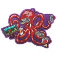 thumbnail image 2 of "More Tentacles to Party Octovideo" Funny Octopus Playing Video Games Iron On Patch, 2 of 4