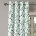 thumbnail image 3 of Ambesonne Sage Grommet Curtain, Leaves Summertime Garden, 50" x 63", Reseda Green White, 3 of 6
