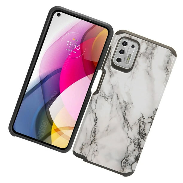 Vierde gevechten boom Case for Motorola Moto G Stylus 2021 Design Marble Armor Dual Layer 2 in 1  Hard Shockproof TPU Hybrid Cover for Moto G Stylus '21 by Xcell - Marble  White - Walmart.com