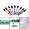 thumbnail image 3 of MesaSe 9pcs LED Light Up Crochet Hook Knitting Needles Set Weave Sewing Craft Tools Kit, 3 of 7