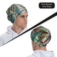 thumbnail image 6 of Pofeuu Vintage Print Island Skull Print Beanie Hat for Men and Women Winter Warm Hats Knit Slouchy Thick Skull Cap, 6 of 7