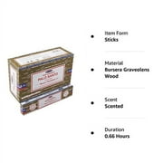 Satya Nag Champa - Palo Santo Incense Sticks | 12 Packs X 15 Grams | Box Of 180 Grams | Export Quality