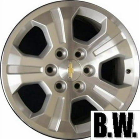 18x8.5 in Wheel for Chevy 1500 PICKUP 2014-2019 Machined Silver Recond Alloy Rim
