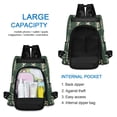 thumbnail image 6 of FORMRS Women's Travel Backpack Purse Anti-Theft Hidden Pockets Casual Shoulder Bag, Dark Green Leaves, 6 of 7