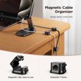 thumbnail image 3 of Magnetic Cable Clips - Adjustable Cord Management System for Under Desk Organization, 3 of 5