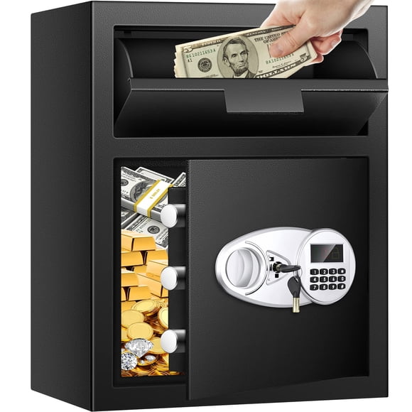 Teclado digital Depository Safe Thmosz de 2,8 pies cúbicos con ranura abatible