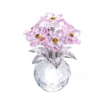 thumbnail image 2 of Kaireo Glass Flower Statue, Elegant Orchid Rose Craft for Home Interior Decoration - Shop Now, 2 of 4