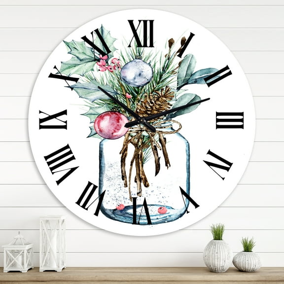 Designart 1 in Quartz Traditional Wall Clock