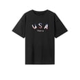 thumbnail image 1 of Camiseta de verano con cuello redondo para mujer, para acampar, viajar, trabajar, regalo del día de San Valentín L, 1 of 7