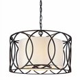 thumbnail image 2 of Troy Lighting Sausalito 5-Light Pendant - Deep Bronze Finish with Hardback Linen Shade, 2 of 4